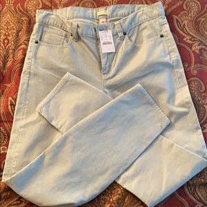 J Crew brand new Cord. skinny pants size 27